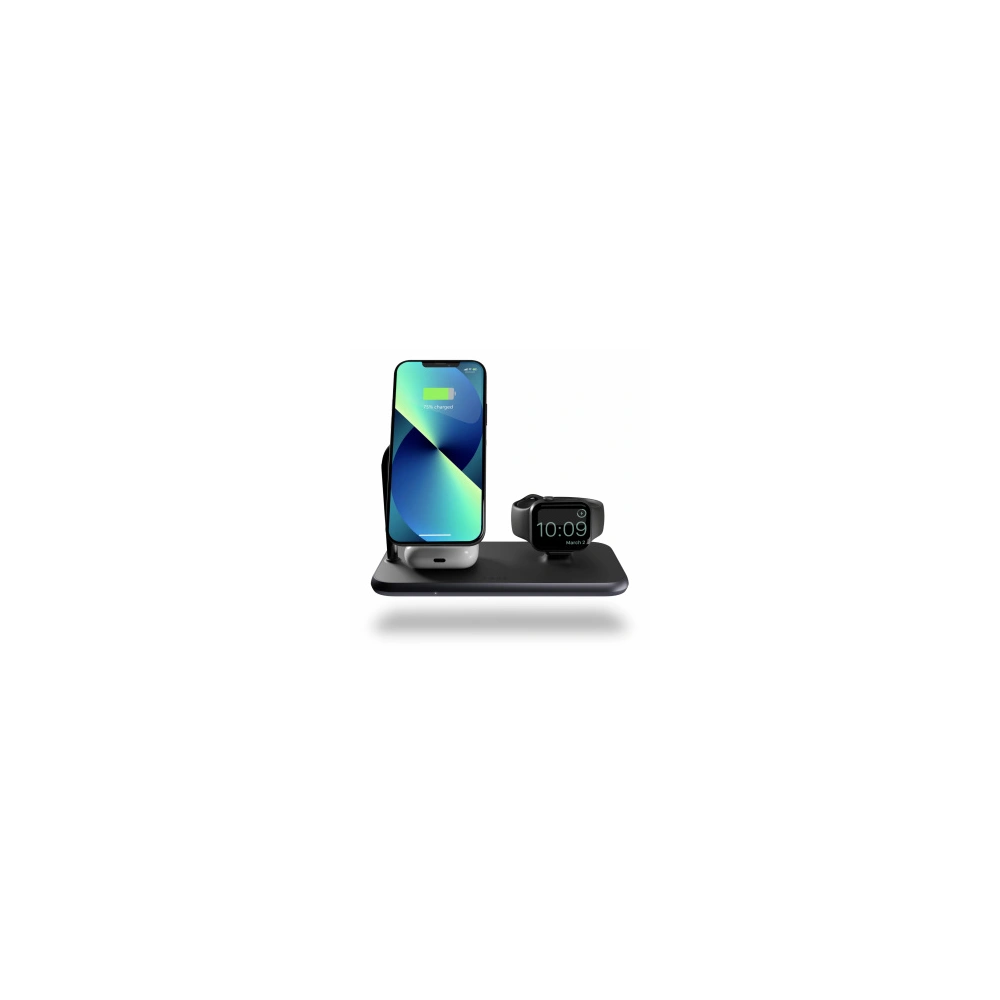 Hurtownia GSM - Bezdrátová nabíječka ZENS Aluminium Magnetic + 4in1 bezdrátová nabíječka pro hodinky 20W MagSafe (černá) - ZENS005BLK - {ean13} - Hurt
