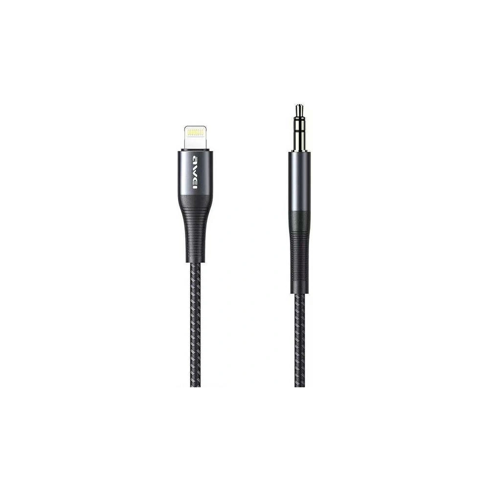Hurtownia GSM - Adaptér AWEI CL-116L Lightning/Jack 3.5 černý/black - AWEI097BLK - {ean13} - Hurt