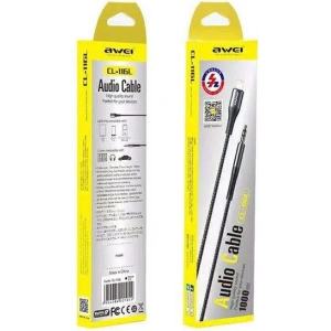 Hurtownia GSM - Adapter AWEI CL-116L Lightning/Jack 3.5 czarny/black - AWEI097BLK - {ean13} - Hurt