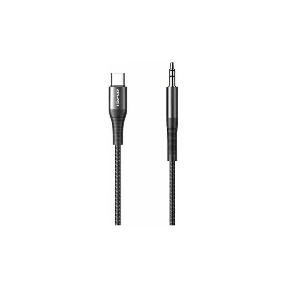 Hurtownia GSM - Adaptér AWEI CL-116T USB-C/Jack 3.5 černý/black - AWEI098BLK - {ean13} - Hurt