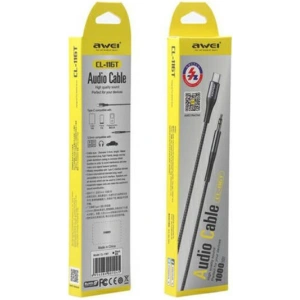 Adaptér AWEI CL-116T USB-C/Jack 3.5 černý/black