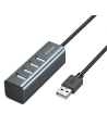 HUB AWEI CL-122 4xUSB-A/USB-A czarny/black