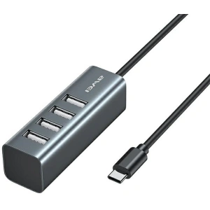 Hurtownia GSM - HUB AWEI CL-122T 4xUSB-A/USB-C czarny/black - AWEI100BLK - {ean13} - Hurt