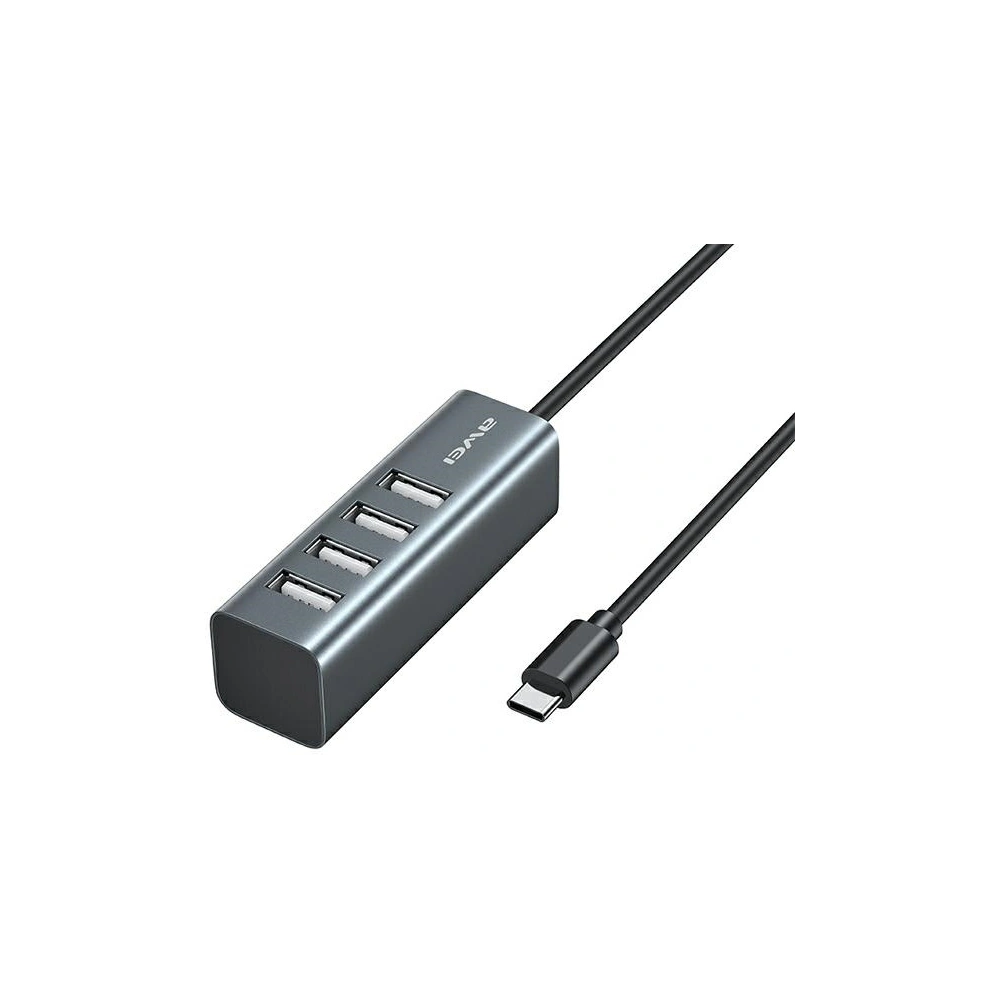 Hurtownia GSM - HUB AWEI CL-122T 4xUSB-A/USB-C černý/black - AWEI100BLK - {ean13} - Hurt