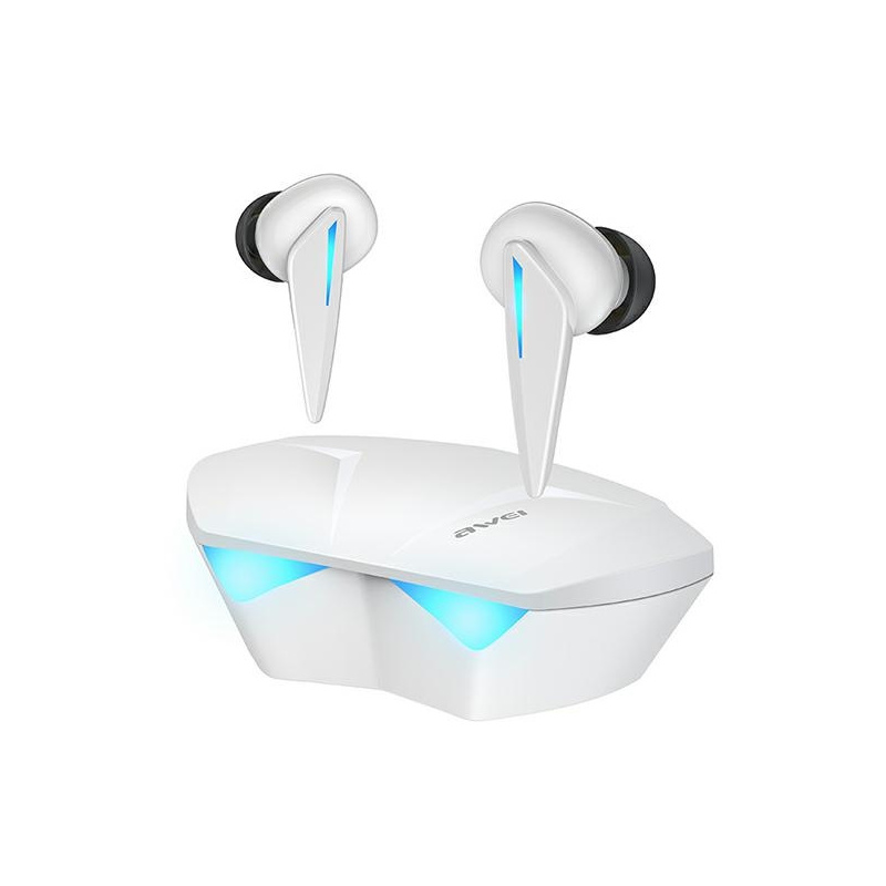 Awei Distributor - 6954284001755 - AWEI101WHT - AWEI earphones Bluetooth 5.0 T23 TWS + gaming white - B2B homescreen