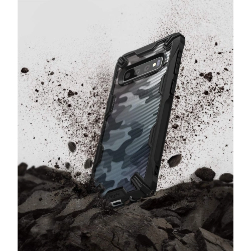 Etui Ringke Fusion-X Design Samsung Galaxy S10 Camo (Moro) Black