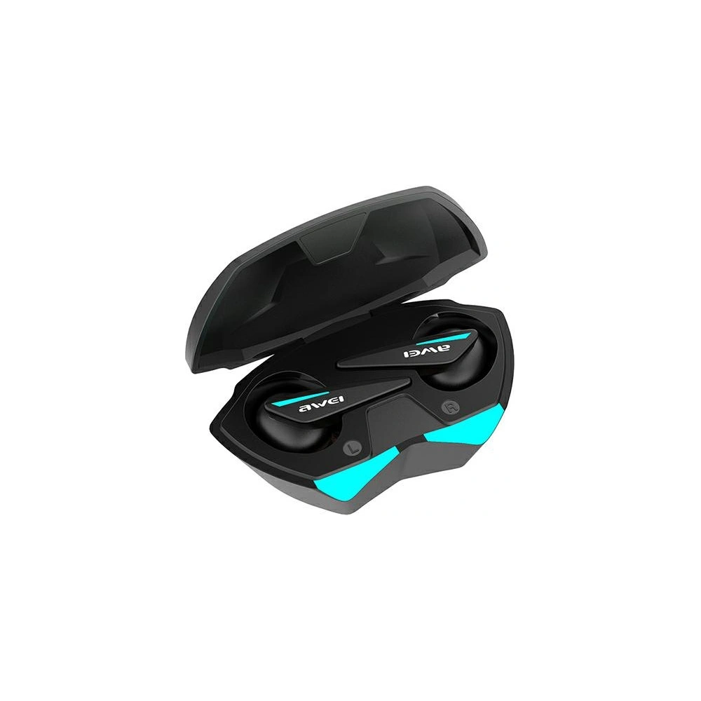 Hurtownia GSM - Sluchátka AWEI T23 TWS Bluetooth 5.0 + dokovací stanice herní černé/black - AWEI102BLK - {ean13} - Hurt