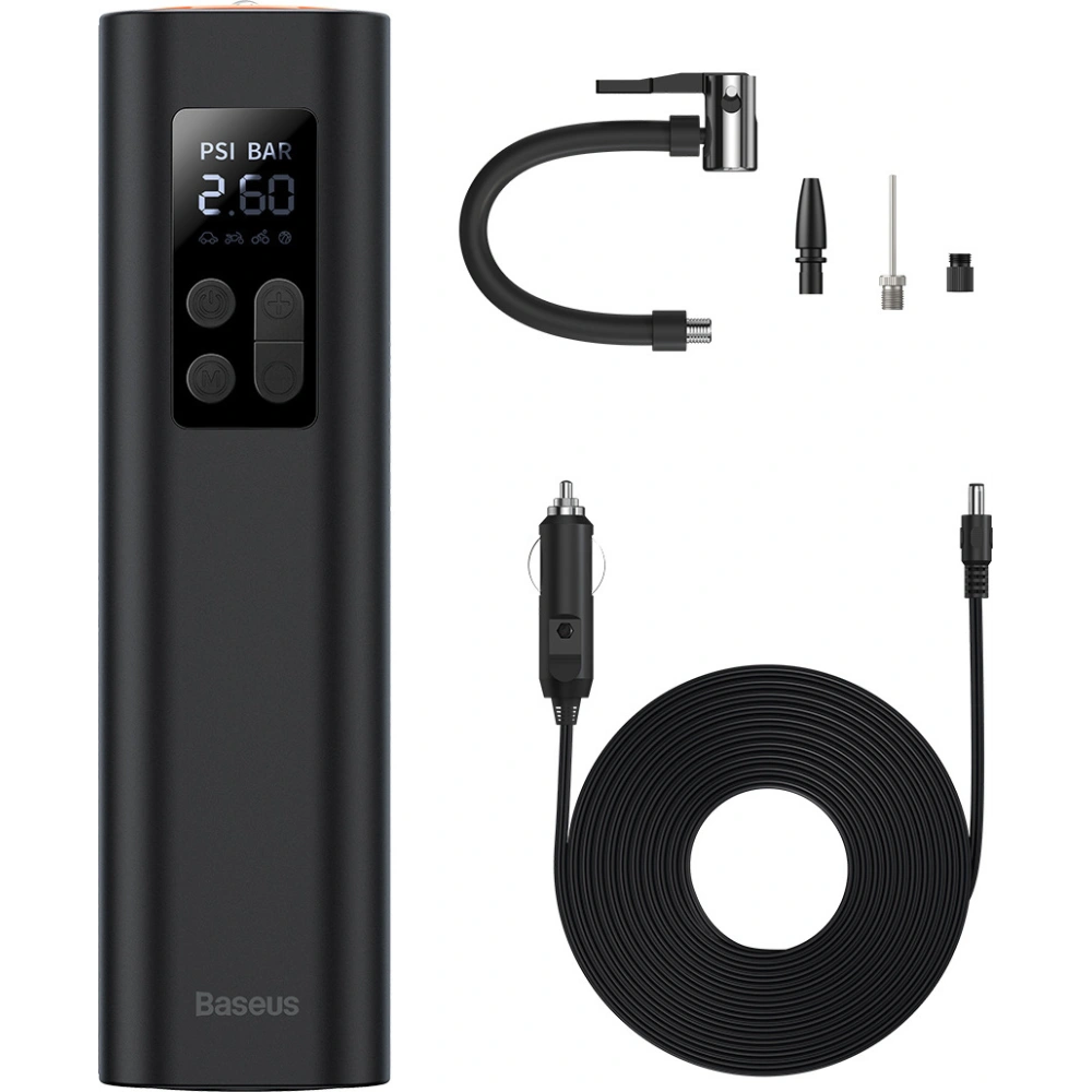 Hurtownia GSM - Mini kompresor samochodowy Baseus (czarny) - BSU3096BLK - {ean13} - Hurt