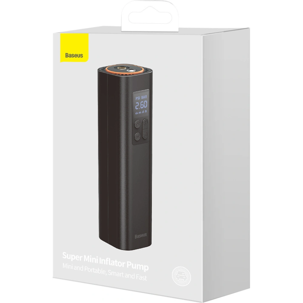 Hurtownia GSM - Mini kompresor samochodowy Baseus (czarny) - BSU3096BLK - {ean13} - Hurt