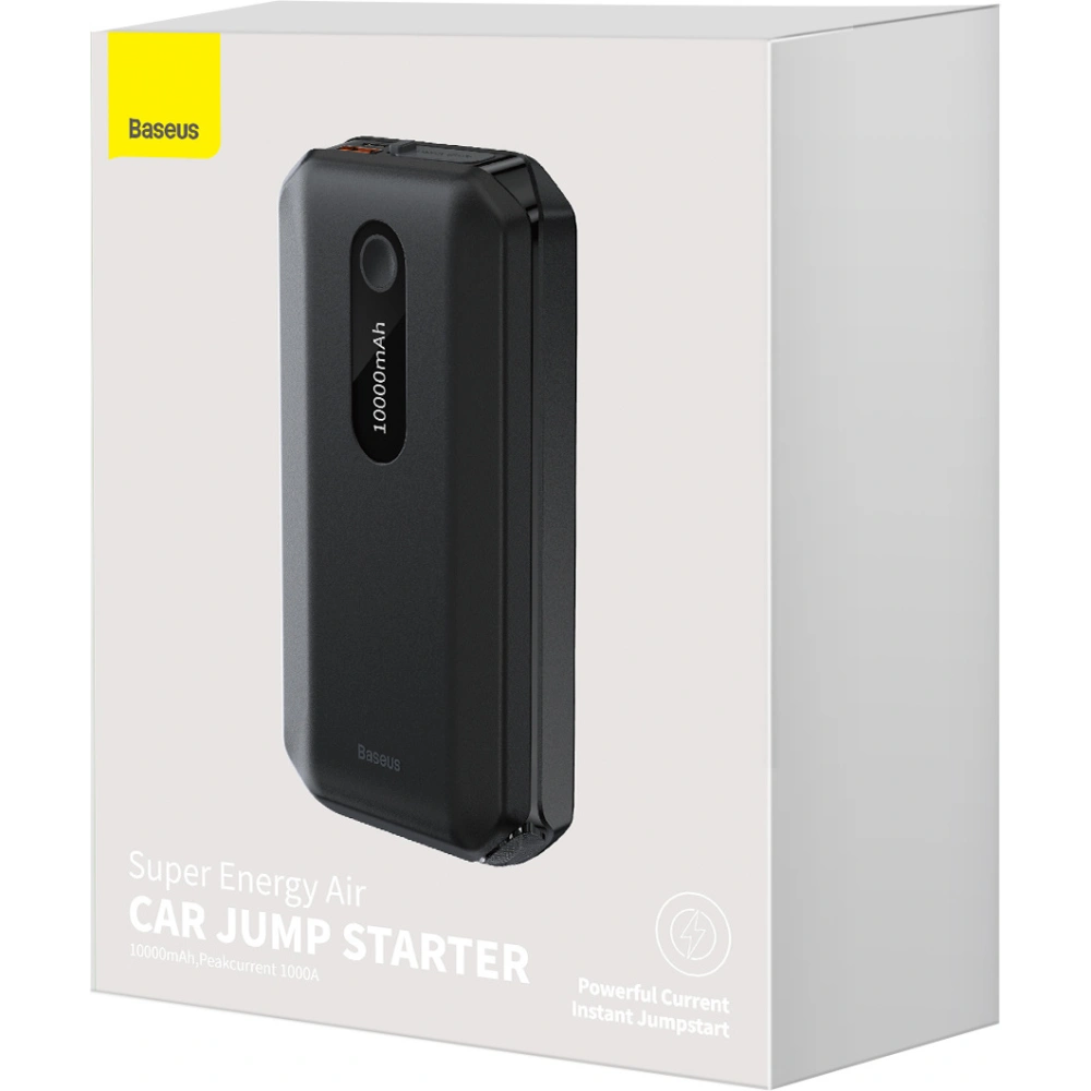 Hurtownia GSM - Powerbank / Rozrusznik Baseus Super Energy Car Jump Starter, 10000mAh, 1000A, USB (czarny) - BSU3097BLK - {ean13} - Hurt