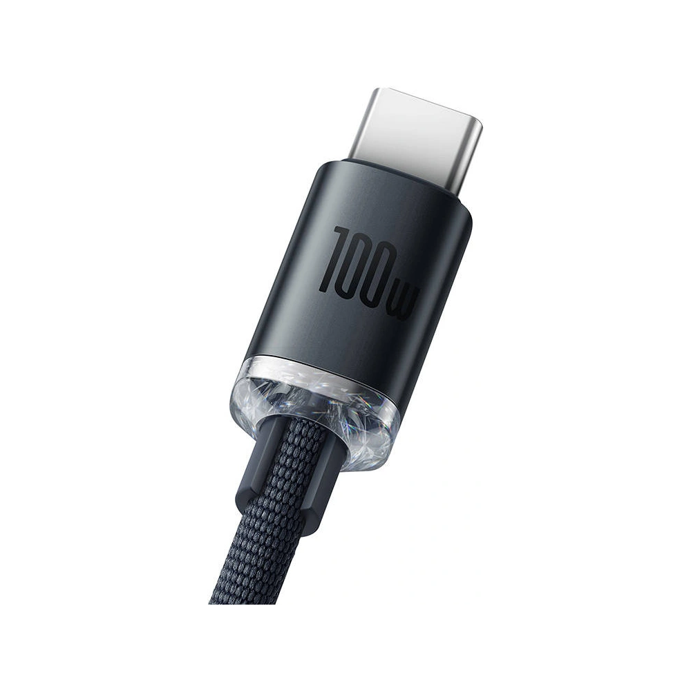 Hurtownia GSM - Kabel USB do USB-C Baseus Crystal, 100W, 1.2m (černý) - BSU3099BLK - {ean13} - Hurt