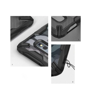 Etui Ringke Fusion-X Design Samsung Galaxy S10e Camo (Moro) Černá