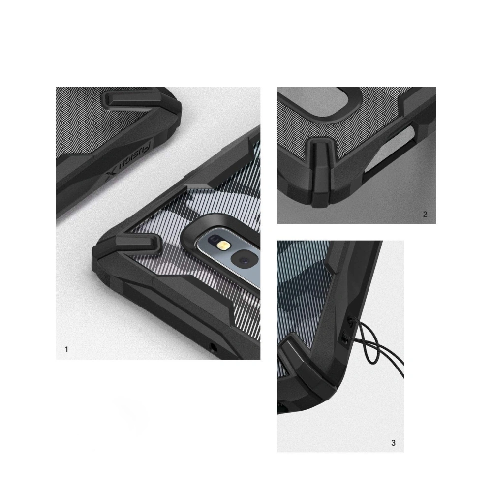 Hurtownia GSM - Etui Ringke Fusion-X Design Samsung Galaxy S10e Camo (Moro) Černá - RGK863MOB - {ean13} - Hurt