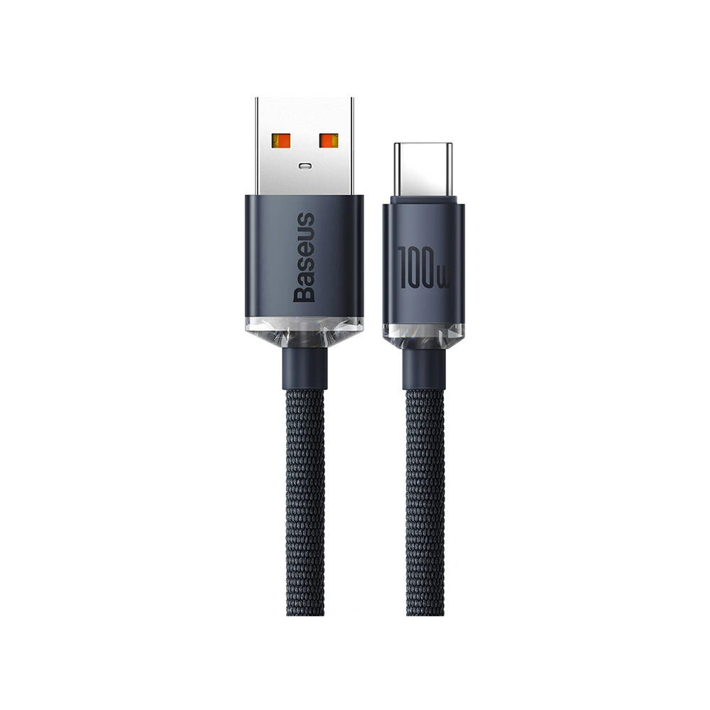 Hurtownia GSM - Kabel USB do USB-C Baseus Crystal, 100W, 1.2m (černý) - BSU3099BLK - {ean13} - Hurt