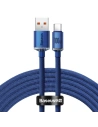 Kabel Baseus Crystal USB-A/USB-C 100W, 1.2m (niebieski)