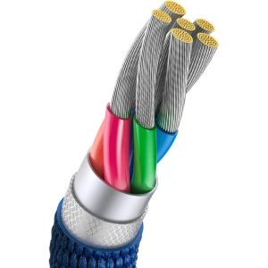 Hurtownia GSM - Kabel Baseus Crystal USB-A/USB-C 100W, 1.2m (niebieski) - BSU3100BLU - {ean13} - Hurt