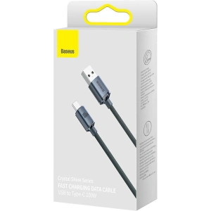 Hurtownia GSM - Kabel USB-A / USB-C Baseus Crystal, 100W, 2m (czarny) - BSU3102BLK - {ean13} - Hurt