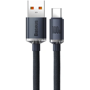 Hurtownia GSM - Kabel USB-A / USB-C Baseus Crystal, 100W, 2m (czarny) - BSU3102BLK - {ean13} - Hurt