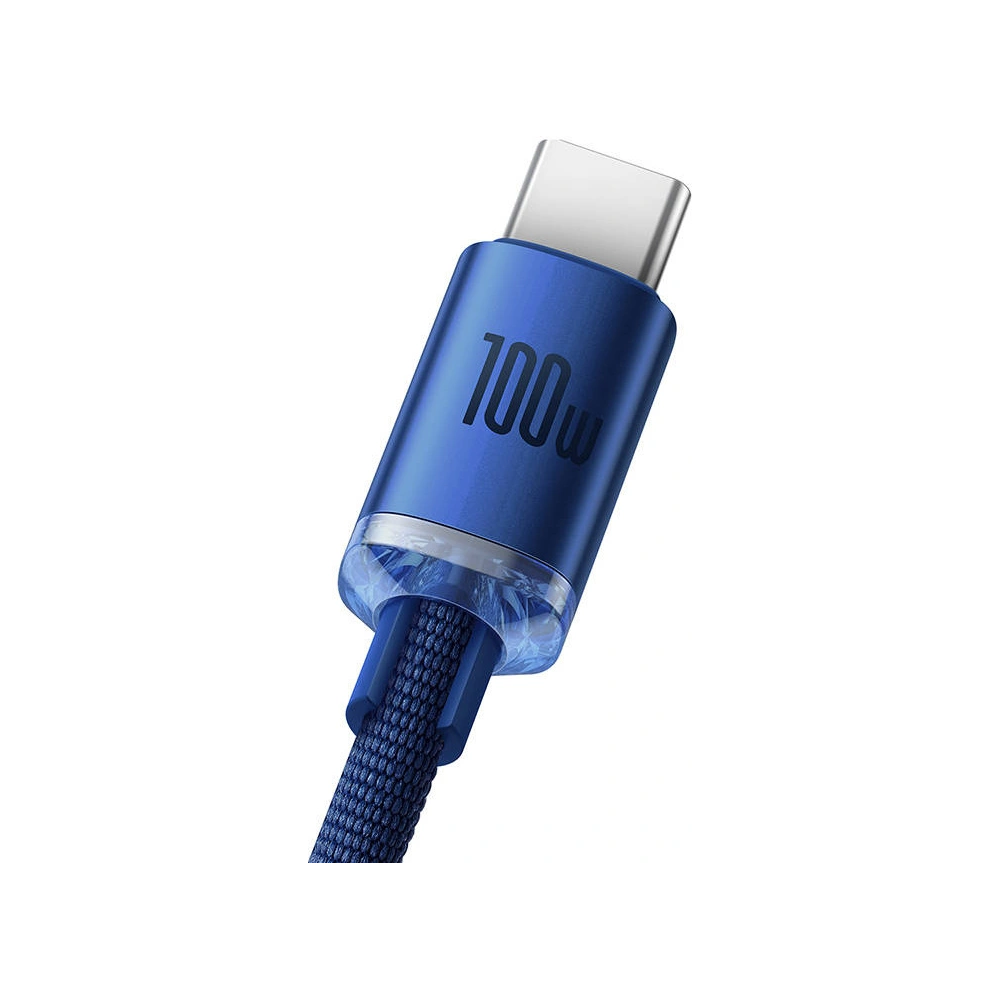 Hurtownia GSM - Kabel USB do USB-C Baseus Crystal, 100W, 2m (modrý) - BSU3103BLU - {ean13} - Hurt