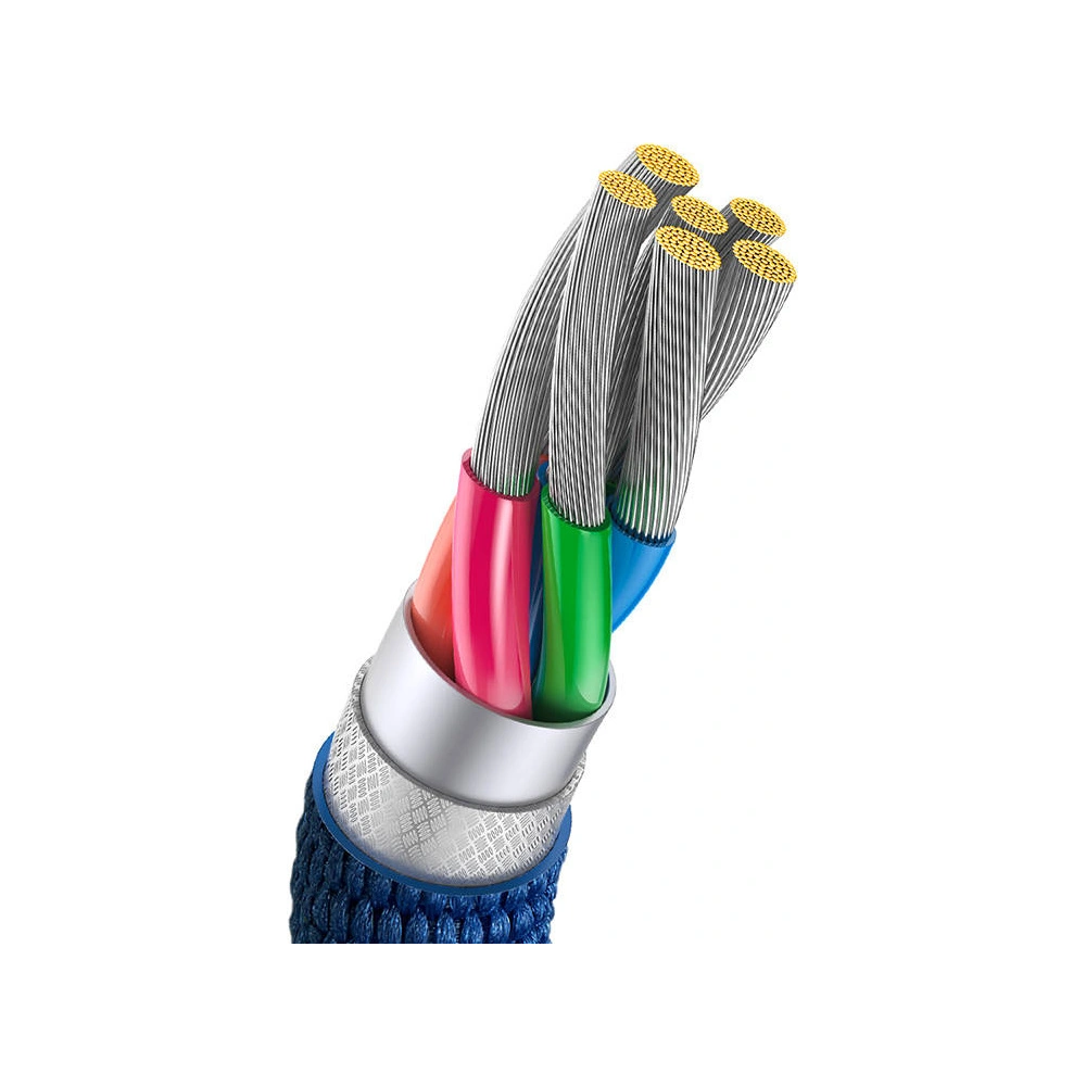 Wholesale Baseus Crystal cable USB to USB-C, 100W, 2m (blue) - BSU3103BLU - {ean13} - Hurt