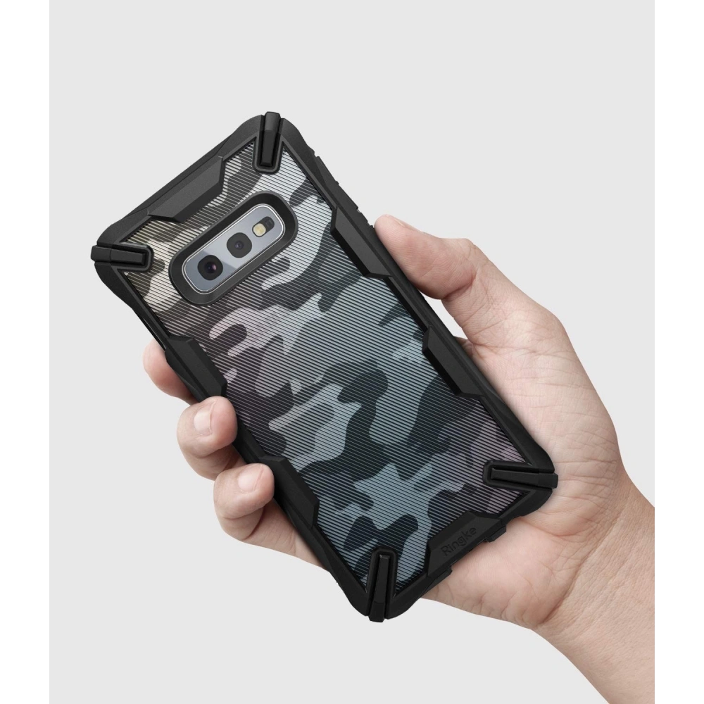 Hurtownia GSM - Etui Ringke Fusion-X Design Samsung Galaxy S10e Camo (Moro) Černá - RGK863MOB - {ean13} - Hurt