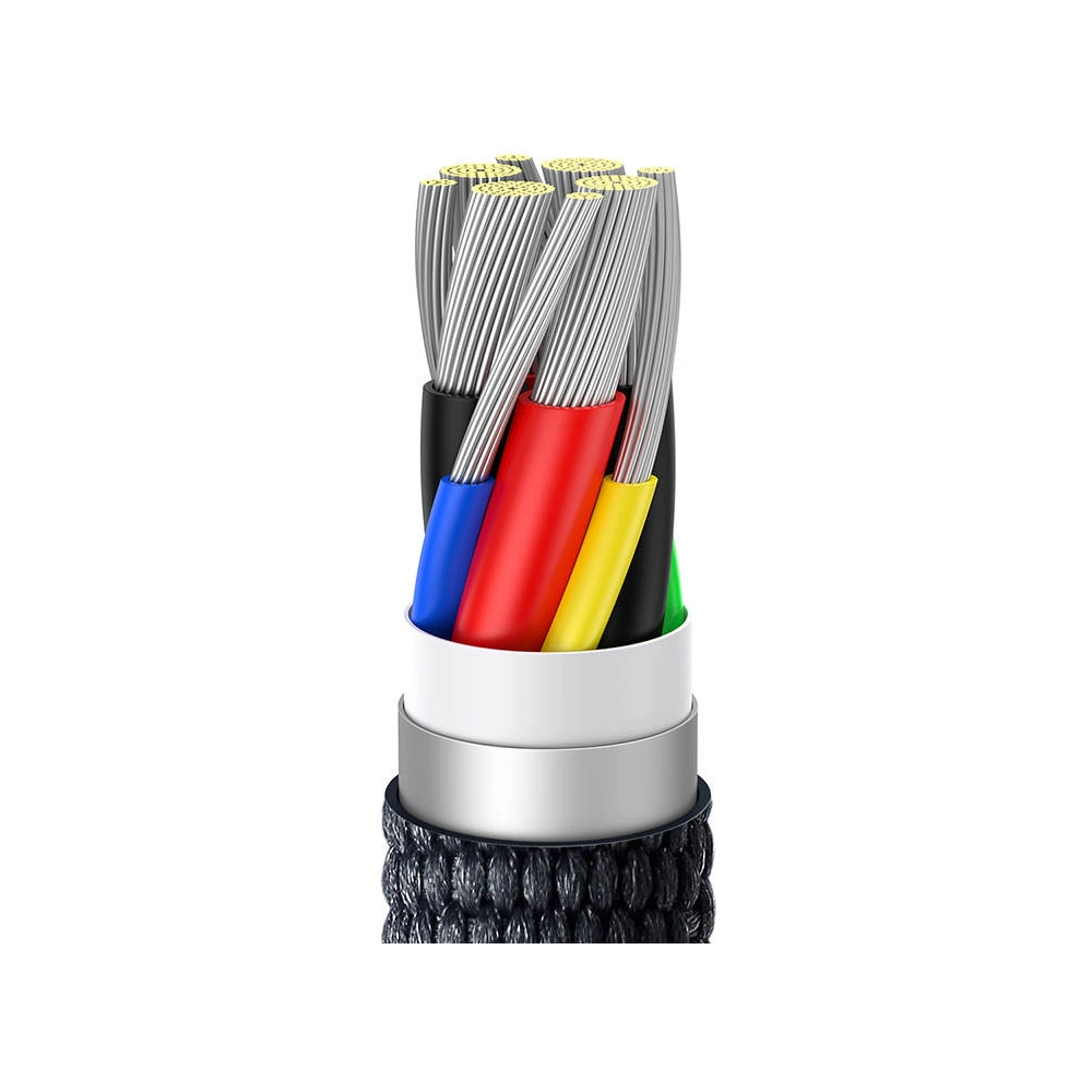 Hurtownia GSM - Kabel USB-C do USB-C Baseus Crystal, 100W, 1.2m (černý) - BSU3105BLK - {ean13} - Hurt