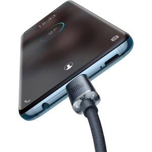 Kabel USB-C do USB-C Baseus Crystal, 100W, 1.2m (czarny)