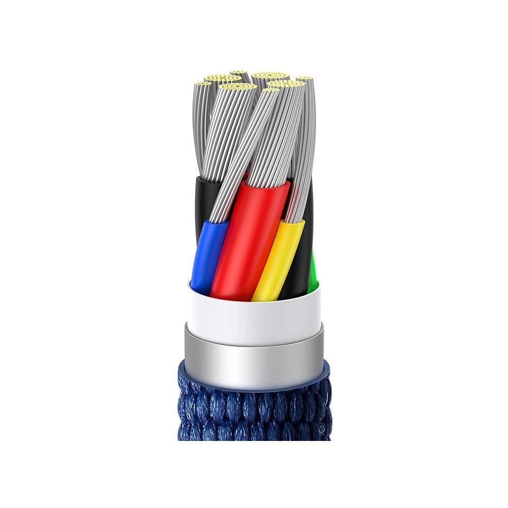 Hurtownia GSM - Kabel USB-C do USB-C Baseus Crystal, 100W, 1.2m (modrý) - BSU3106BLU - {ean13} - Hurt