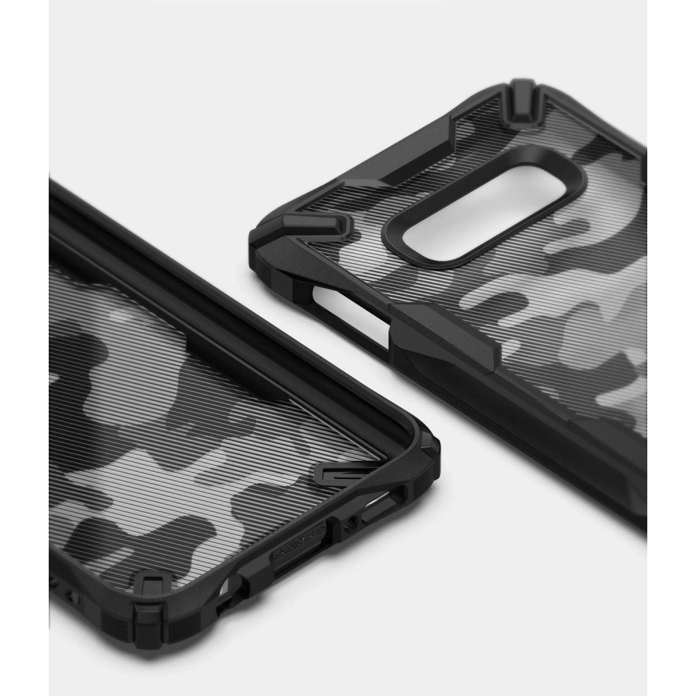 Hurtownia GSM - Etui Ringke Fusion-X Design Samsung Galaxy S10e Camo (Moro) Černá - RGK863MOB - {ean13} - Hurt
