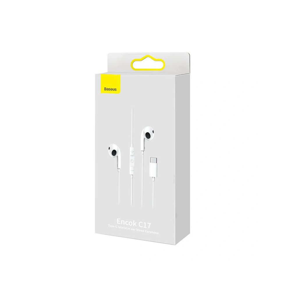 Wholesale Baseus Encok C17 Earphones (white) - BSU3110WHT - {ean13} - Hurt