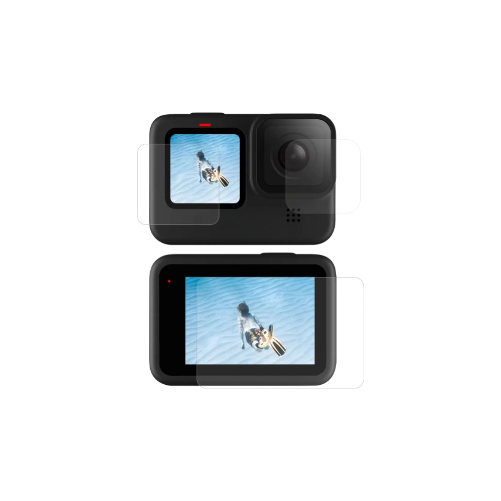 Tvrzené sklo na obrazovku a objektiv Telesin pro GoPro Hero 9 / Hero 10 (GP-FLM-901)