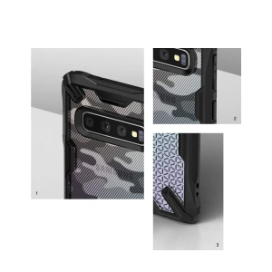 Etui Ringke Fusion-X Design Samsung Galaxy S10 Plus Camo (Moro) Black