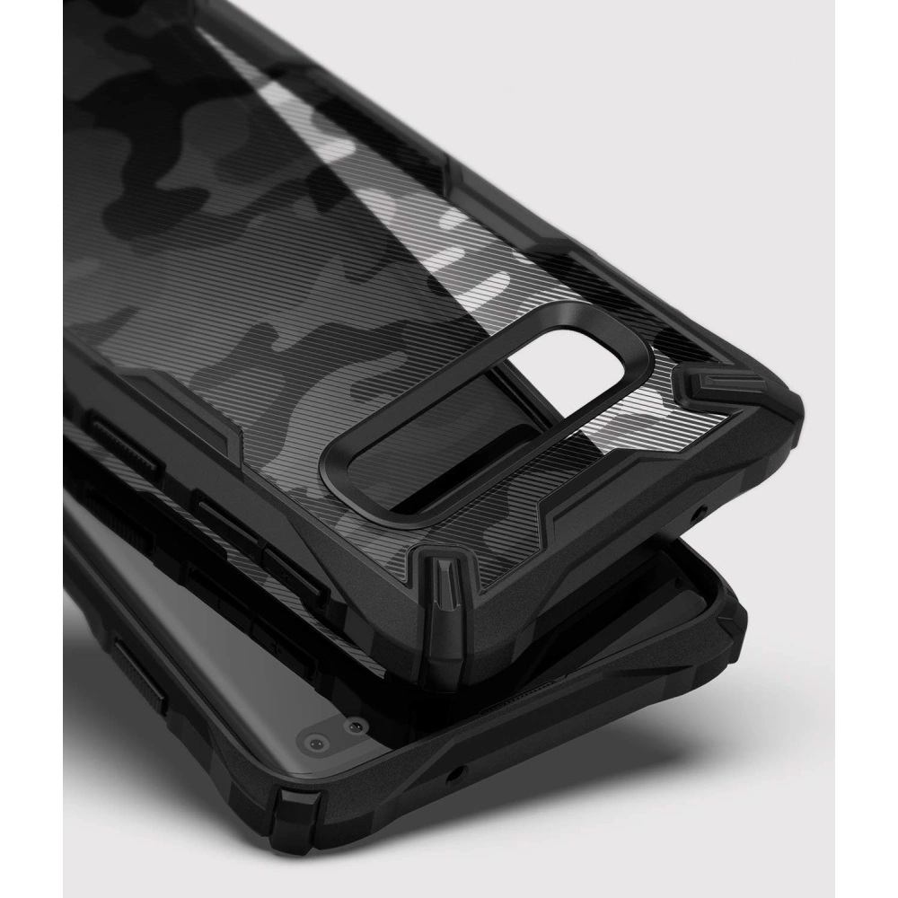 Hurtownia GSM - Etui Ringke Fusion-X Design Samsung Galaxy S10 Plus Camo (Moro) černé - RGK864MOB - {ean13} - Hurt