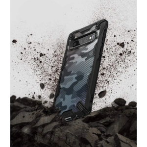 Etui Ringke Fusion-X Design Samsung Galaxy S10 Plus Camo (Moro) Black