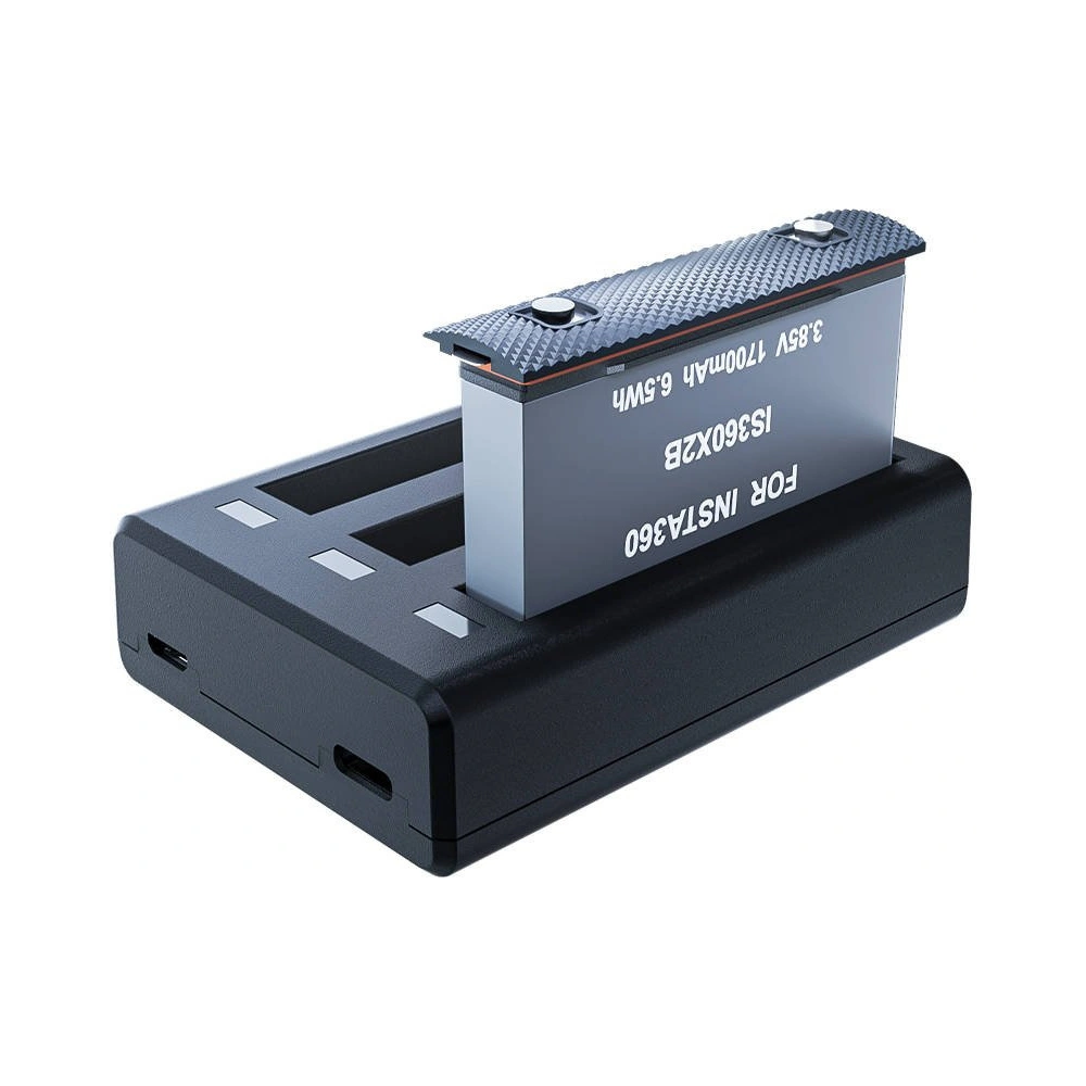 Wholesale Telesin 3-slot charger for Insta360 One X2 + 2 batteries (IS-BCG-004) - TLS062 - {ean13} - Hurt