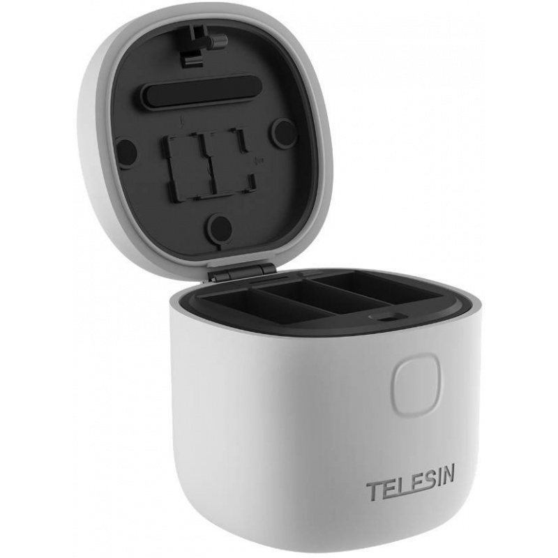 Telesin Distributor - 6972860174013 - TLS064 - Telesin 3-slot waterproof charger Allin box for GoPro Hero 9 / Hero 10 (GP-BTR-904-GY) - B2B homescreen