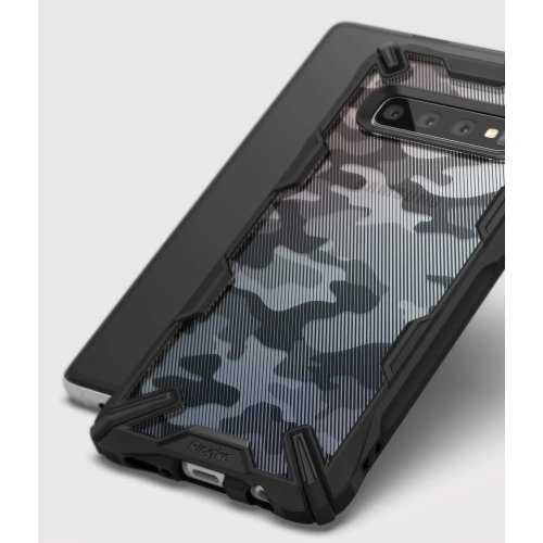 Etui Ringke Fusion-X Design Samsung Galaxy S10 Plus Camo (Moro) Black