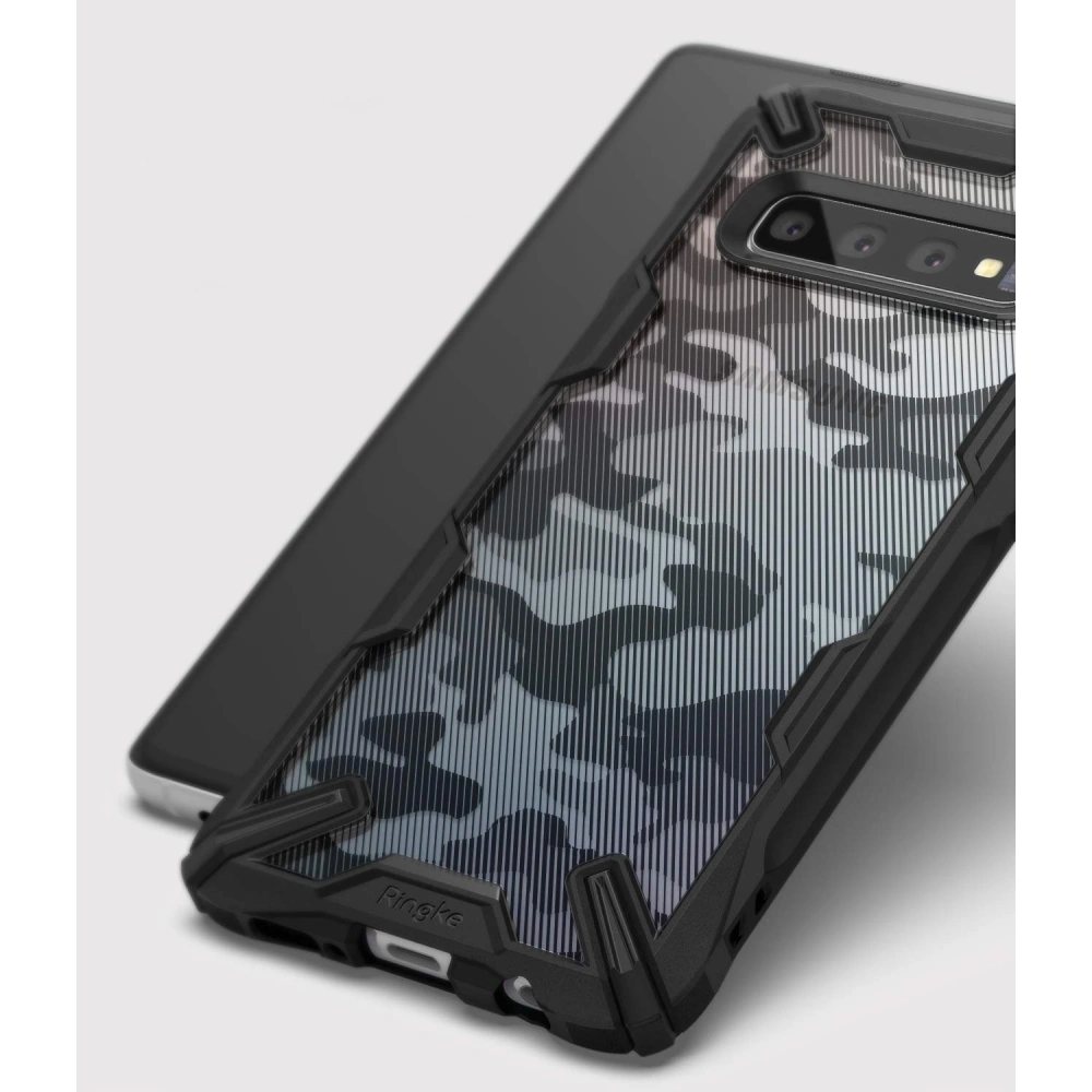 Hurtownia GSM - Etui Ringke Fusion-X Design Samsung Galaxy S10 Plus Camo (Moro) Black - RGK864MOB - {ean13} - Hurt