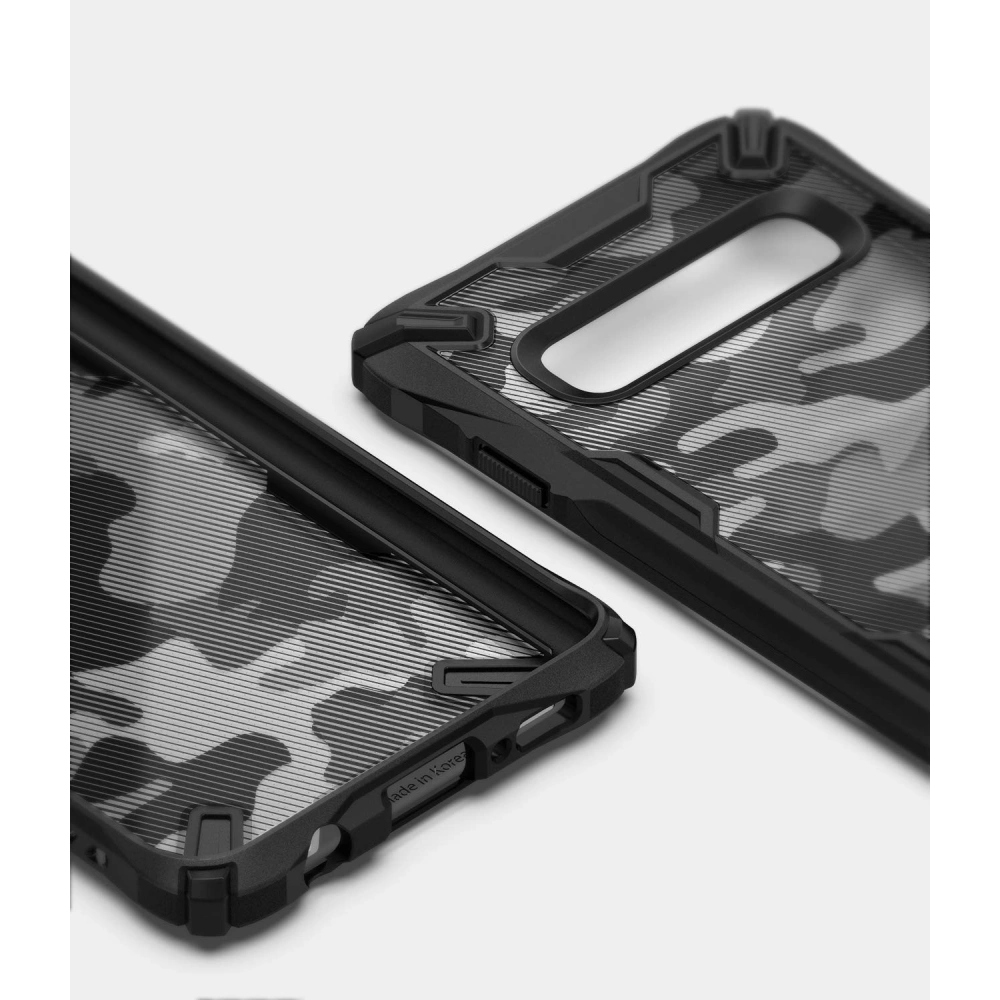 Hurtownia GSM - Etui Ringke Fusion-X Design Samsung Galaxy S10 Plus Camo (Moro) černé - RGK864MOB - {ean13} - Hurt