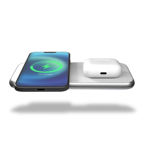 Ładowarka bezprzewodowa ZENS Aluminium 3in1 Wireless Charger MagSafe (biała)