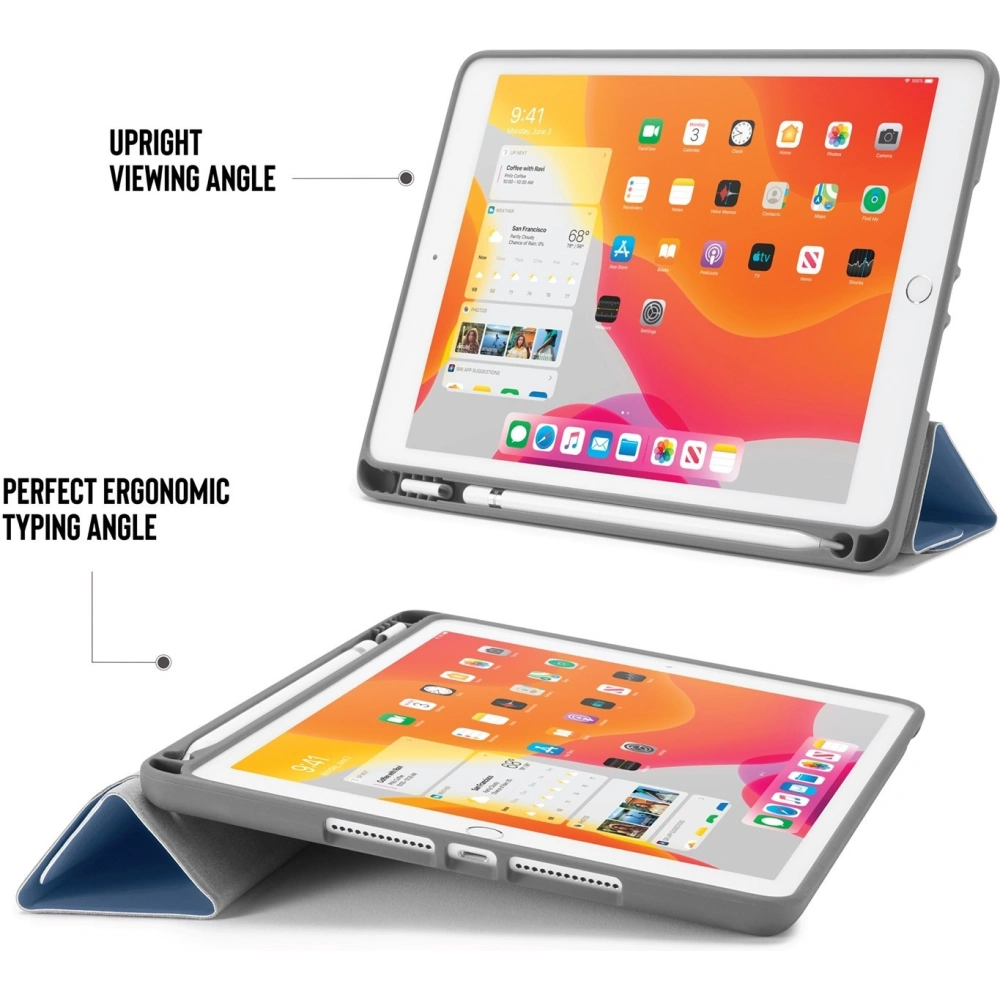 Hurtownia GSM - Etui Pipetto Origami No3 Pencil Case Apple iPad 10.2 2019/2020/2021 (7., 8. a 9. generace) (granátový) - PIP002NAV - {ean13} - Hurt