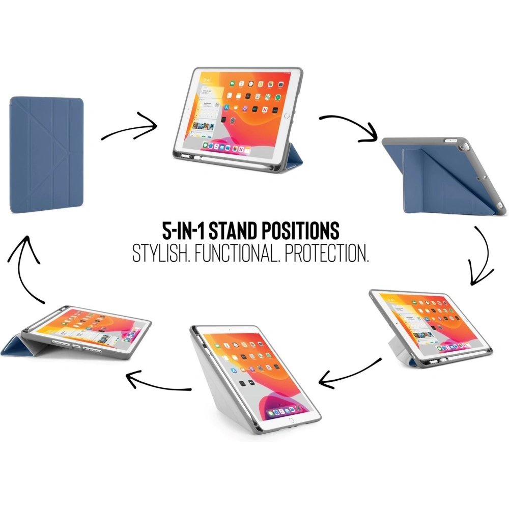 Hurtownia GSM - Etui Pipetto Origami No3 Pencil Case Apple iPad 10.2 2019/2020/2021 (7., 8. a 9. generace) (granátový) - PIP002NAV - {ean13} - Hurt