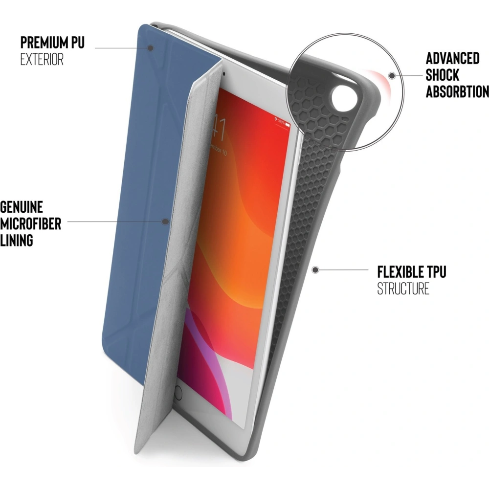 Hurtownia GSM - Etui Pipetto Origami No3 Pencil Case Apple iPad 10.2 2019/2020/2021 (7., 8. a 9. generace) (granátový) - PIP002NAV - {ean13} - Hurt
