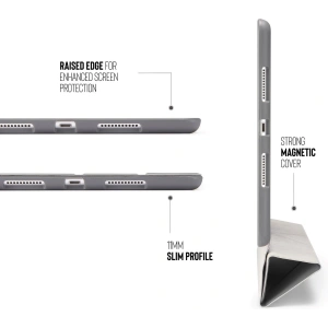 Hurtownia GSM - Etui Pipetto Origami No3 Pencil Case Apple iPad 10.2 2019/2020/2021 (7., 8. i 9 generacji) (ciemnoszary) - PIP001GRY - {ean13} - Hurt