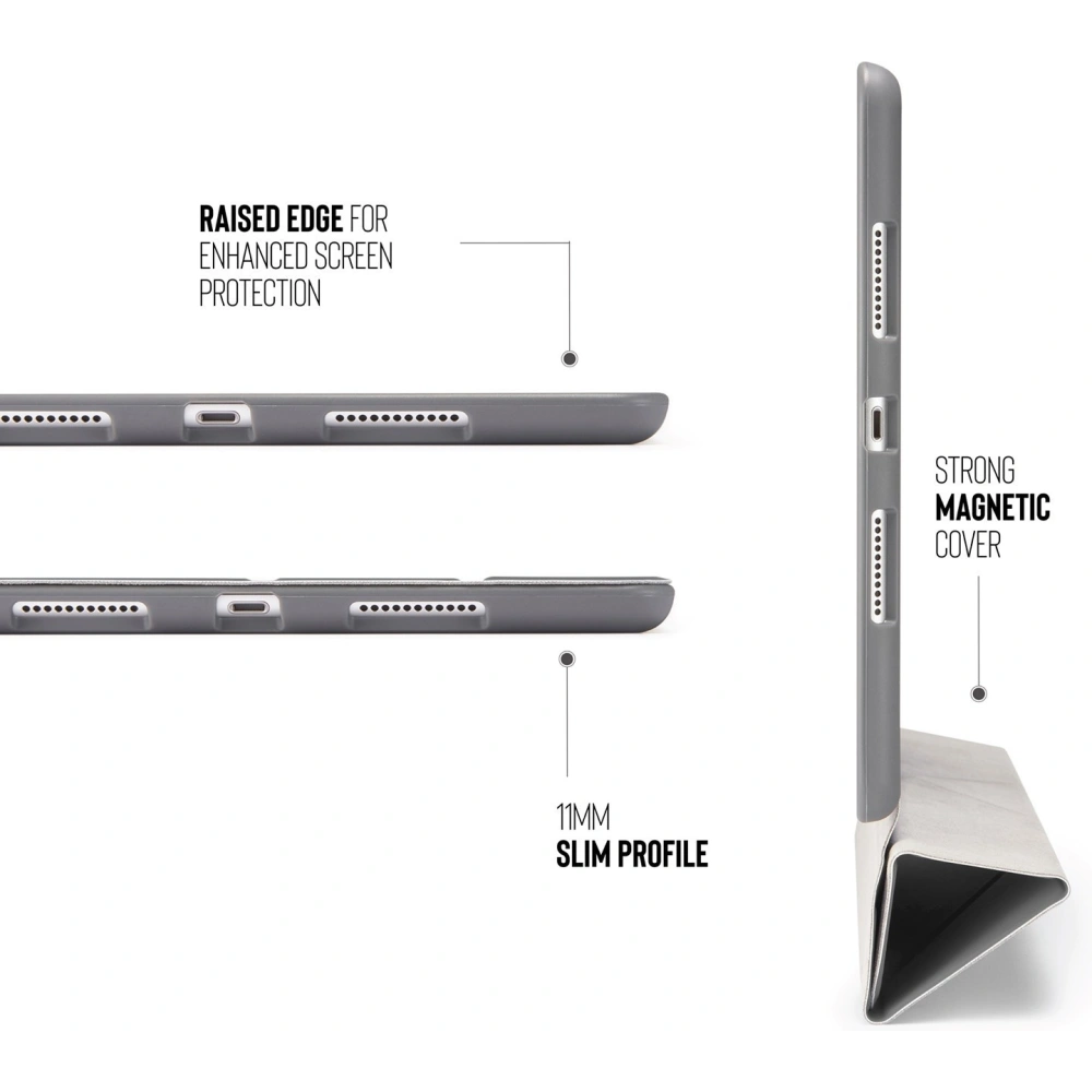 Hurtownia GSM - Etui Pipetto Origami No3 Pencil Case Apple iPad 10.2 2019/2020/2021 (7., 8. a 9. generace) (tmavě šedá) - PIP001GRY - {ean13} - Hurt