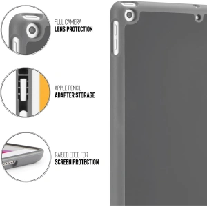 Hurtownia GSM - Etui Pipetto Origami No3 Pencil Case Apple iPad 10.2 2019/2020/2021 (7., 8. i 9 generacji) (ciemnoszary) - PIP001GRY - {ean13} - Hurt