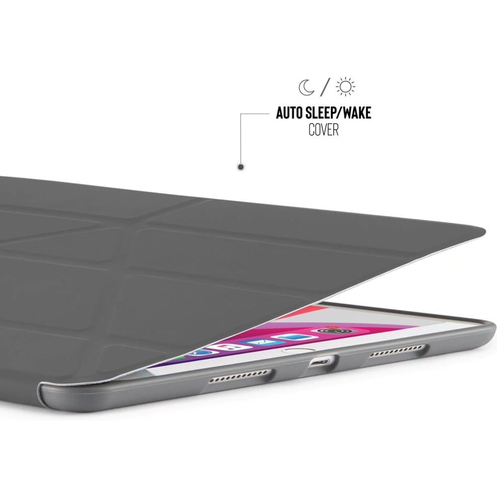 Hurtownia GSM - Etui Pipetto Origami No3 Pencil Case Apple iPad 10.2 2019/2020/2021 (7., 8. a 9. generace) (tmavě šedá) - PIP001GRY - {ean13} - Hurt