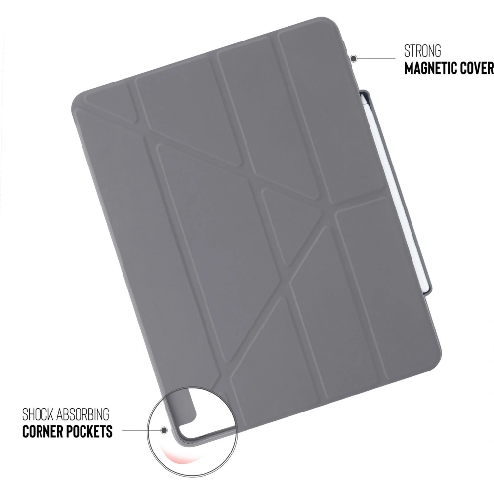 Hurtownia GSM - Etui Pipetto Origami No3 Pencil Case Apple iPad Pro 12.9 2020 (4. generace) (Tmavě šedá) - PIP003GRY - {ean13} - Hurt