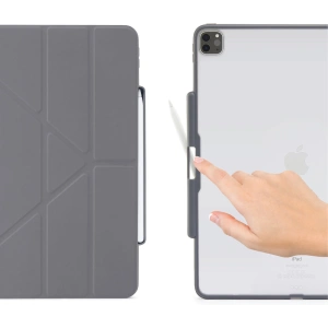 Hurtownia GSM - Etui Pipetto Origami No3 Pencil Case Apple iPad Pro 12.9 2020 (4. generacji) (Dark Grey) - PIP003GRY - {ean13} - Hurt