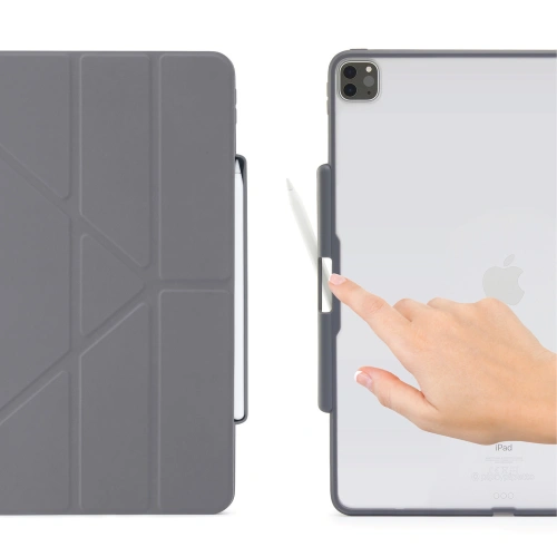Etui Pipetto Origami No3 Pencil Case Apple iPad Pro 12.9 2020 (4. generacji) (Dark Grey)